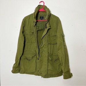J Crew utility jacket olive green size M